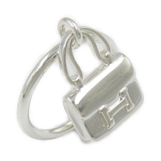 HERMES Constance Amulet Ring Silver Rings