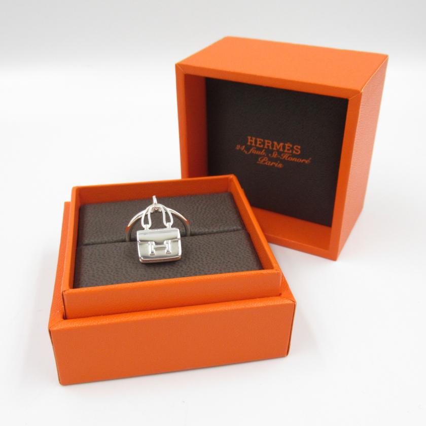 HERMES Constance Amulet Ring Silver Rings