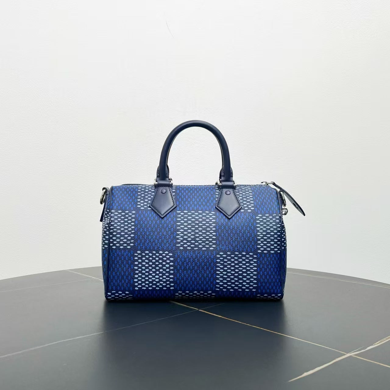 Louis Vuitton Damier Ebene Two-Way Handle Bag Blue