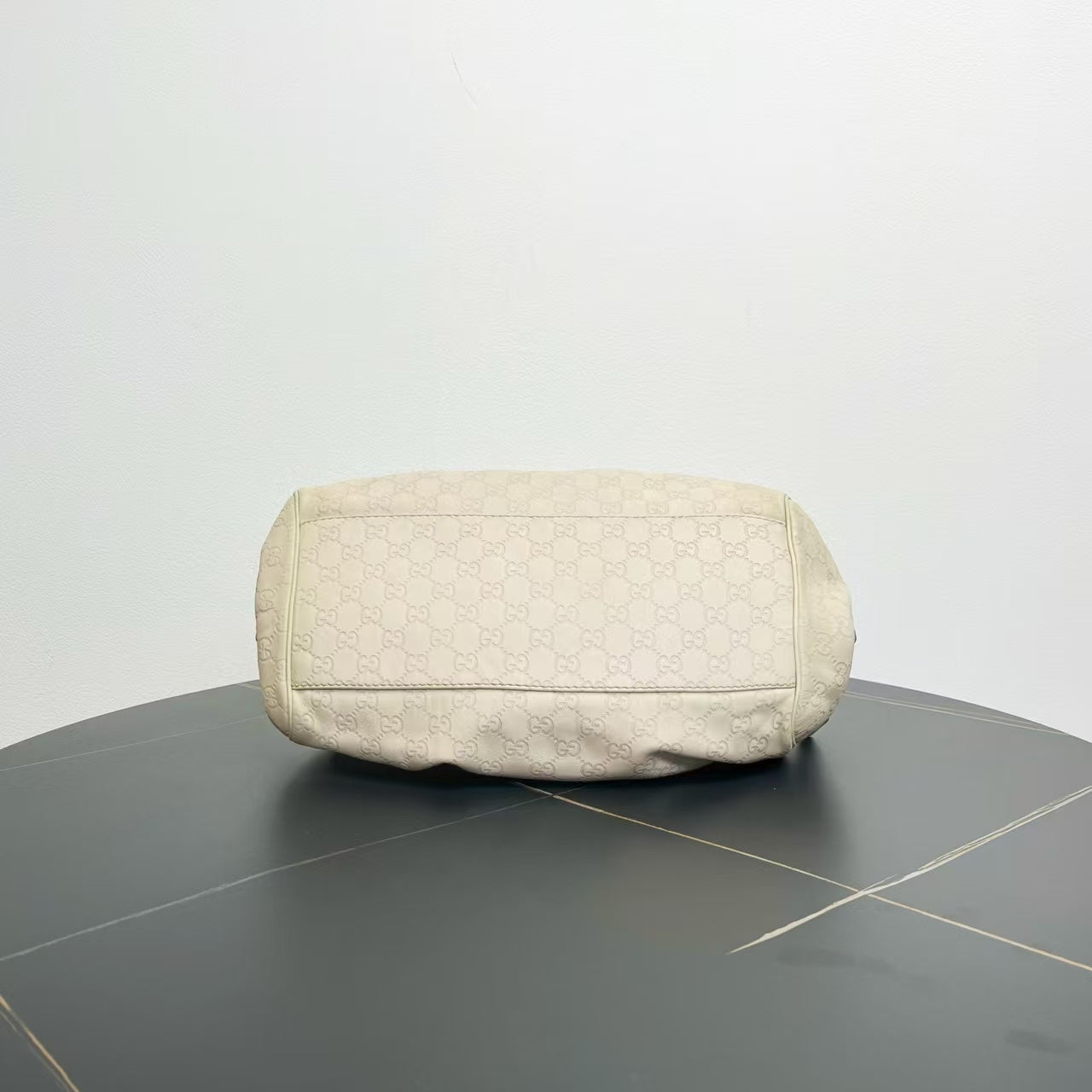 Gucci Beige Preloved Tote Bag with GG Pattern