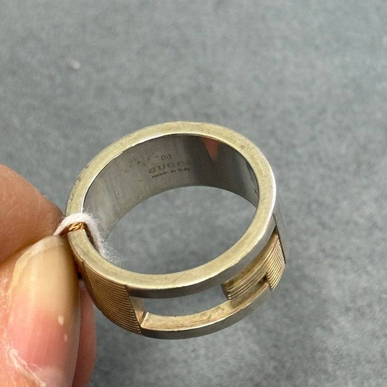 Gucci Interlocking G Silver Ring