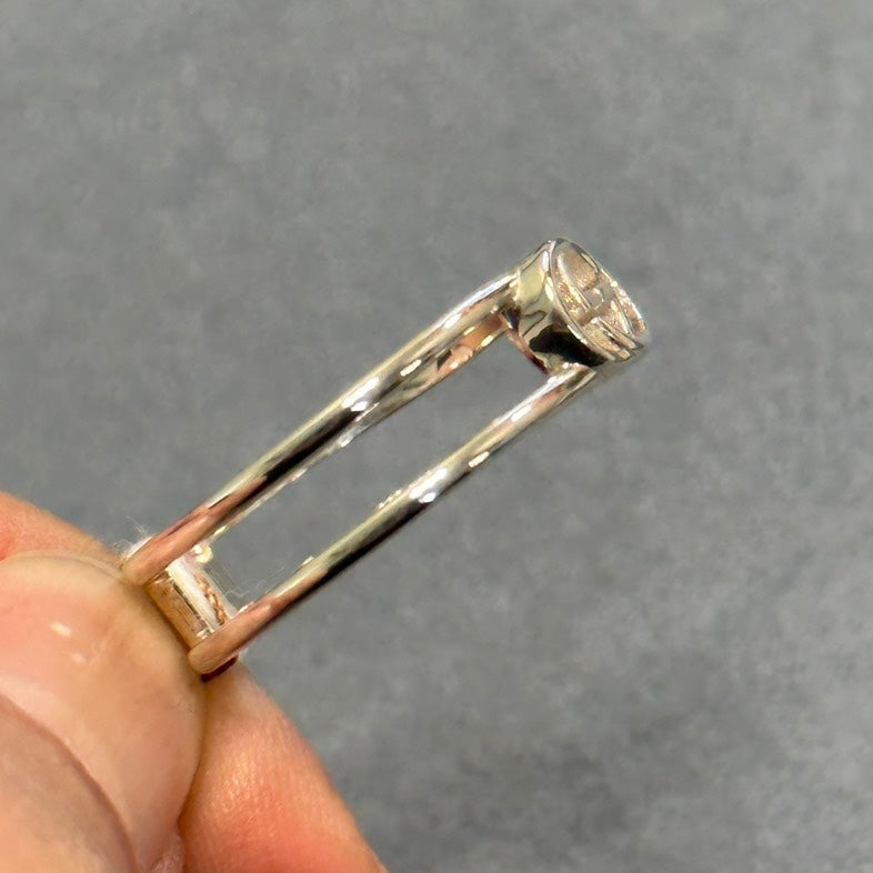 Gucci GG Logo Silver Ring