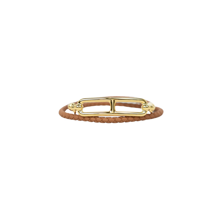 HERMES Roulis Double Tour Bracelet Brown Bracelets