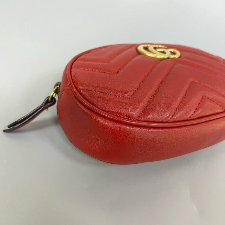 Gucci Red GG Marmont Belt Bag XJ10832