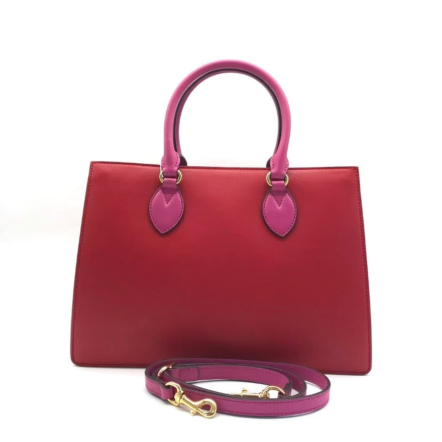 Gucci Red and Pink Satchel Bag - Preloved tdt0845