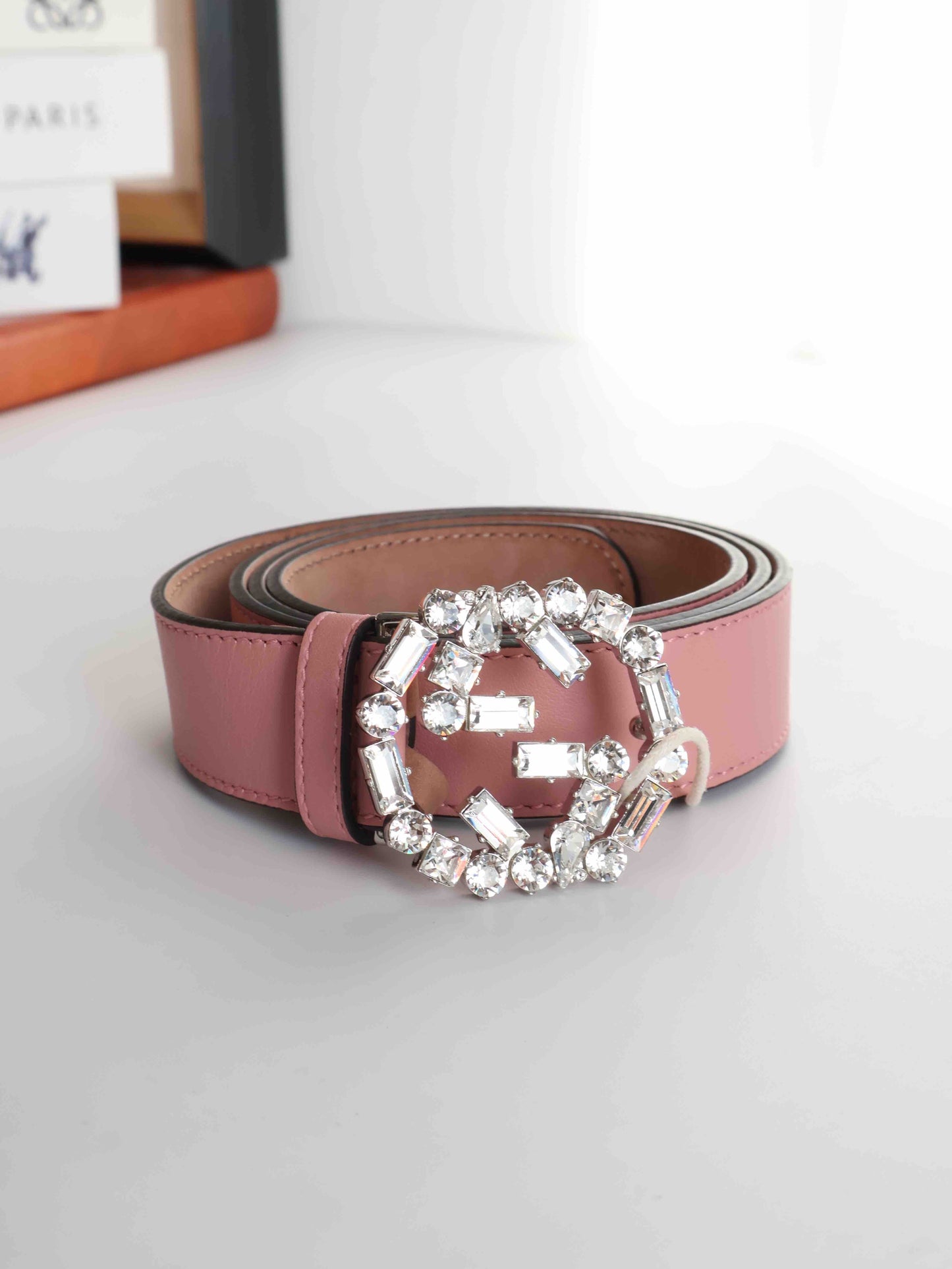 Gucci Preloved Pink Belt 90 36 #3C