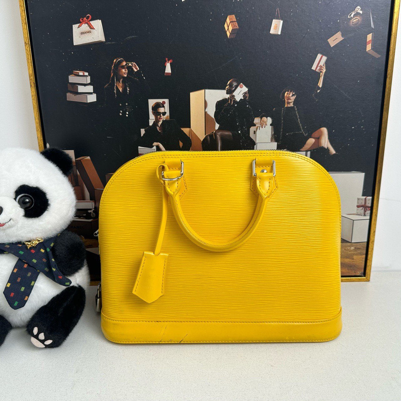 Louis Vuitton Alma PM Handbag Yellow Epi Leather Pre-Loved (No Strap) 11916731