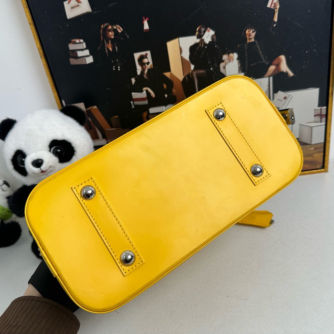 Louis Vuitton Alma PM Handbag Yellow Epi Leather Pre-Loved (No Strap) 11916731