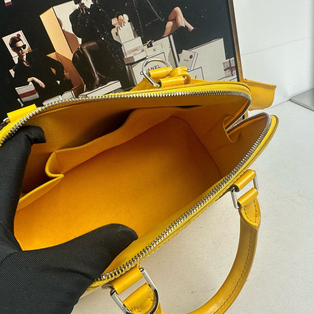 Louis Vuitton Alma PM Handbag Yellow Epi Leather Pre-Loved (No Strap) 11916731