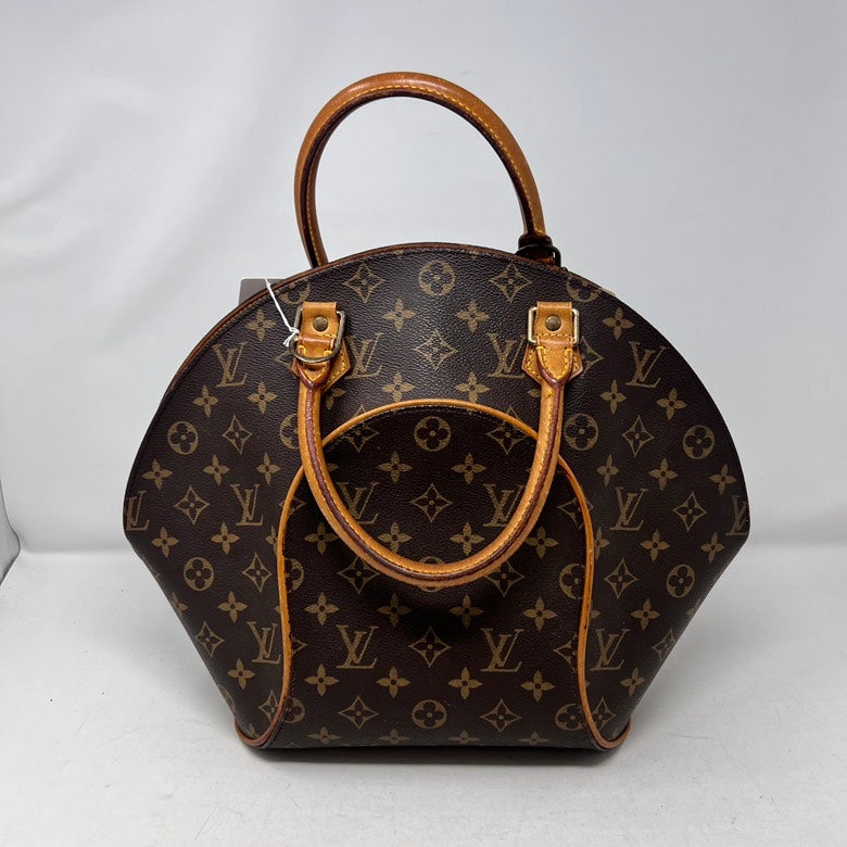 Louis Vuitton Ellipse Canvas Brown Handle Bag Preloved AF576