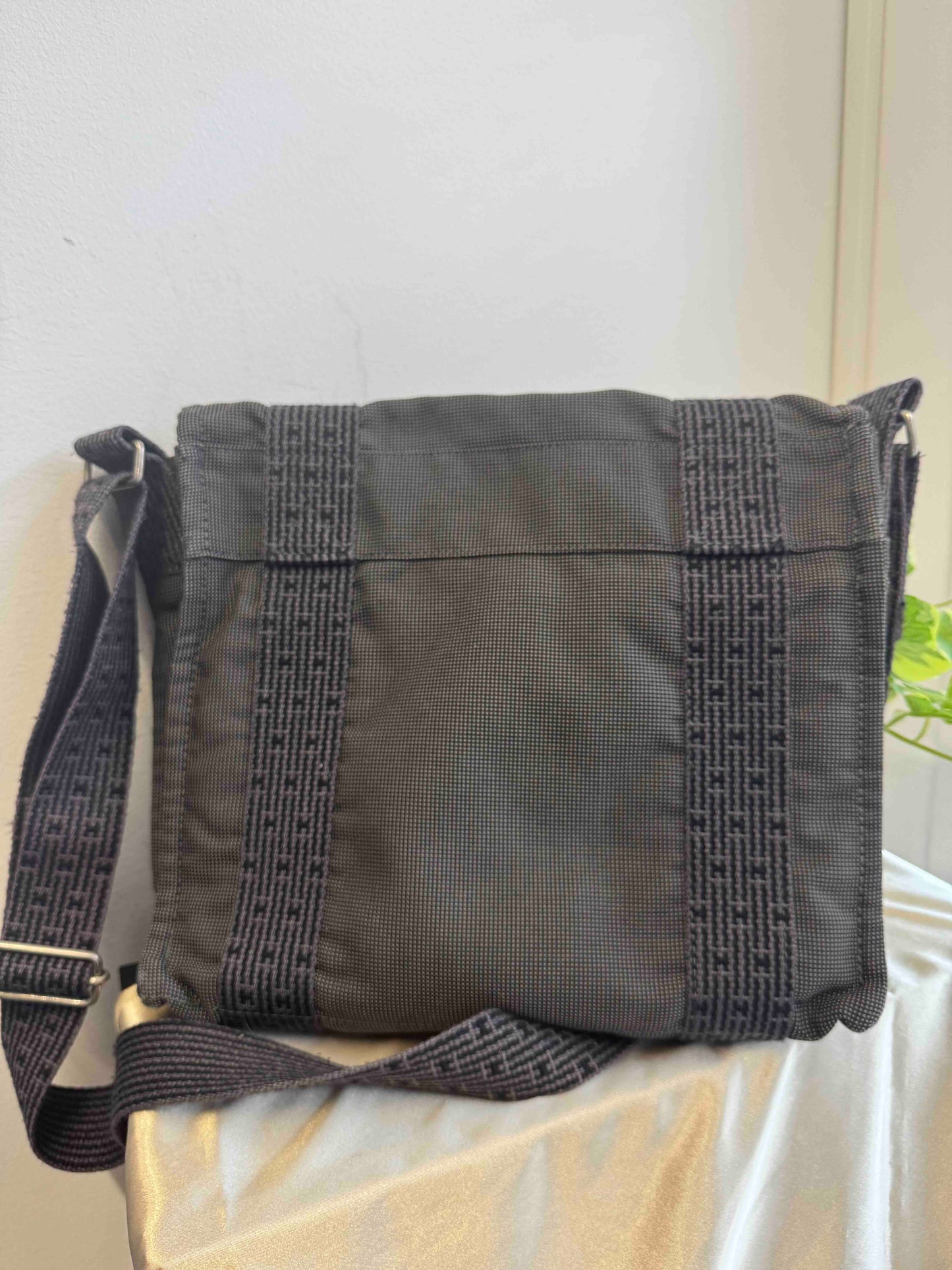 Hermes Tote Bag PM Black Nylon Tote