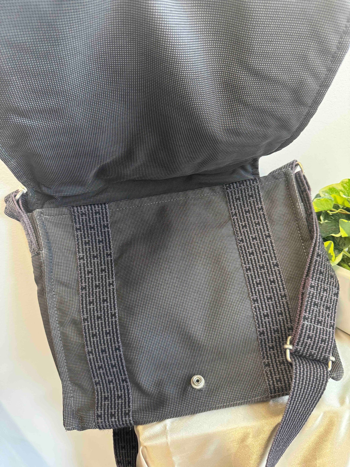 Hermes Tote Bag PM Black Nylon Tote