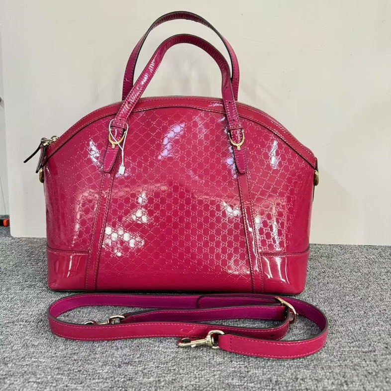 Gucci Preloved Two-Way Pink Leather Satchel Bag