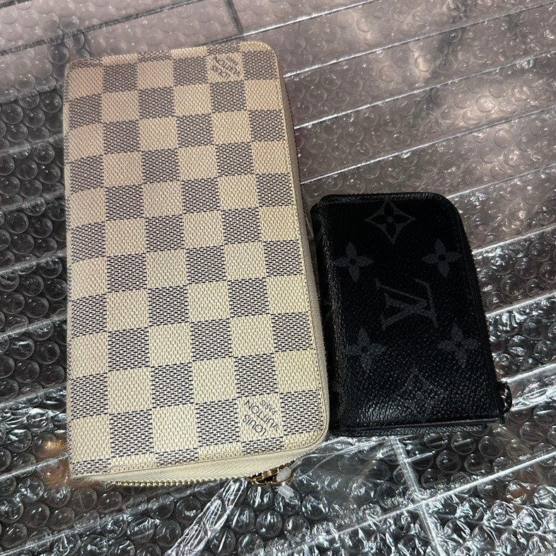 Louis Vuitton Damier Azur and Monogram Wallet Set