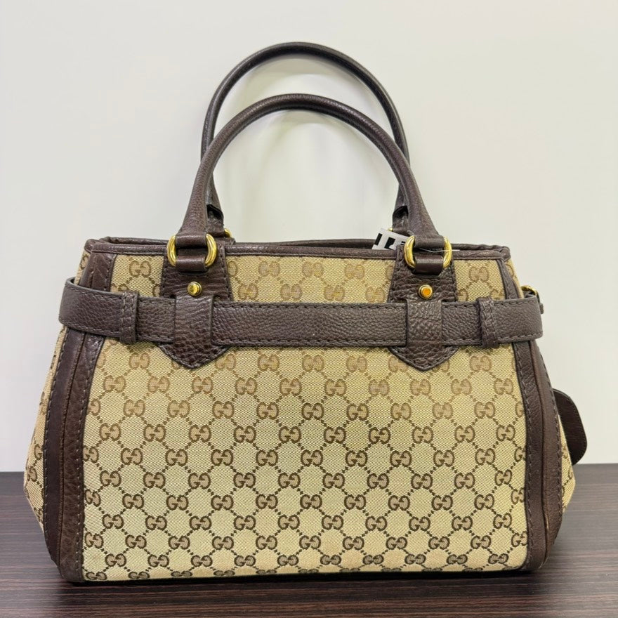 Gucci GG Marmont Tote Bag Beige Brown Preloved
