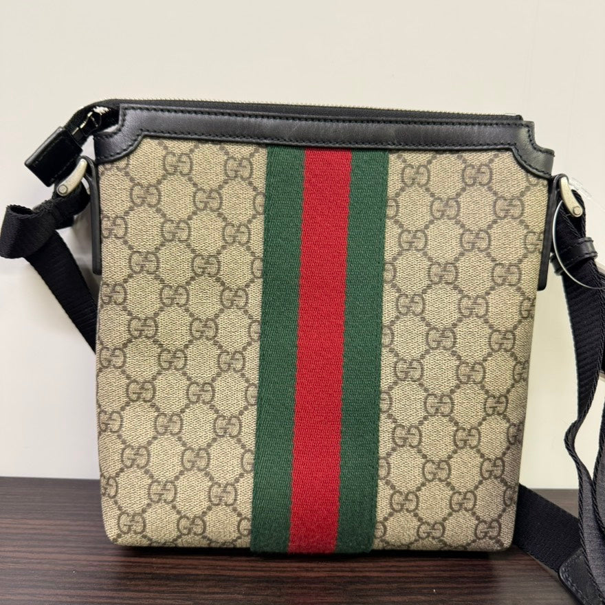 Gucci GG Supreme Crossbody LB109905 in Beige Canvas