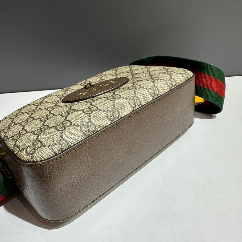Gucci GG Supreme Monogram Beige Crossbody Bag