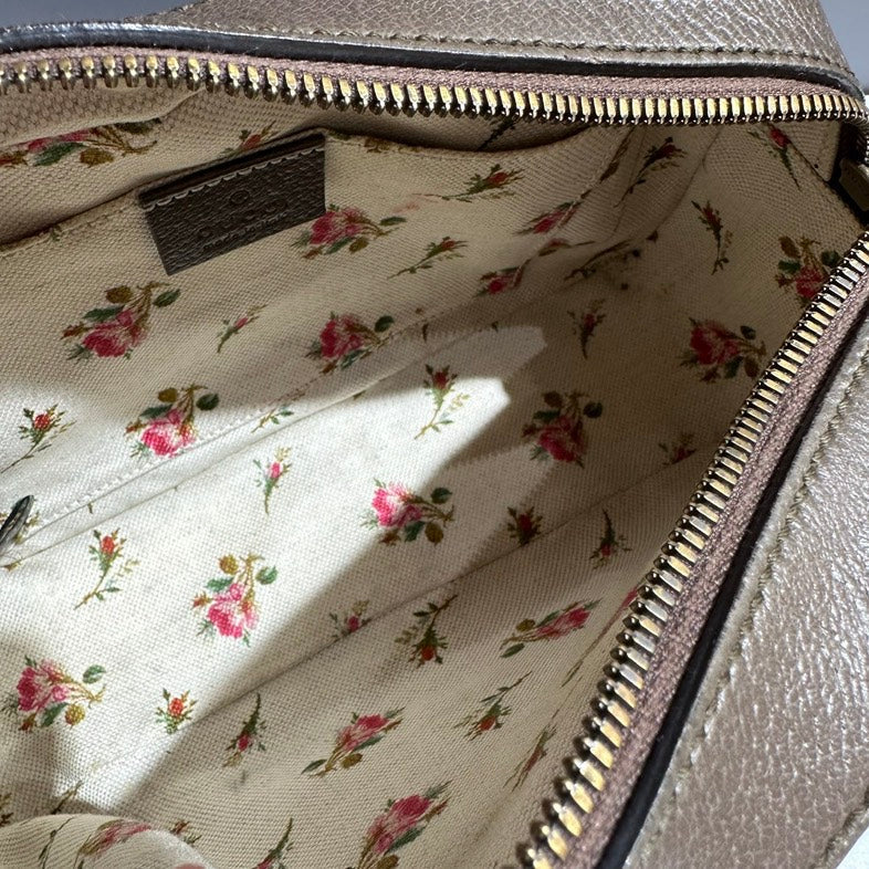 Gucci GG Supreme Monogram Beige Crossbody Bag