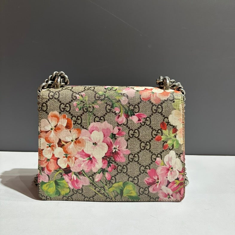 Gucci Dionysus GG Blooms Shoulder Bag Beige Crossbody