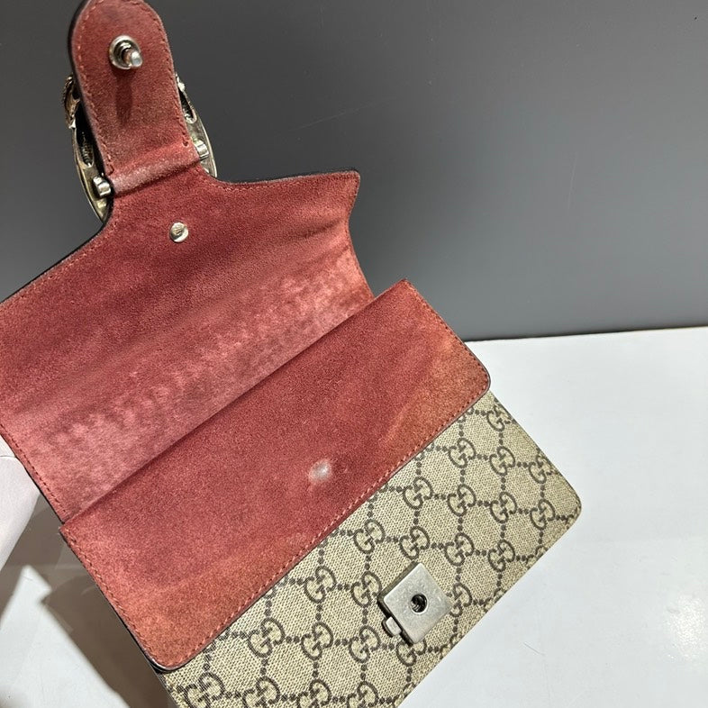 Gucci Dionysus GG Blooms Shoulder Bag Beige Crossbody