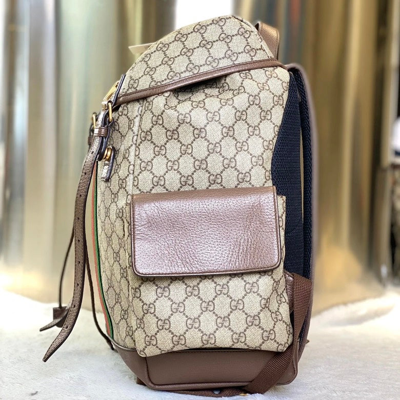 Gucci Ophidia Beige Backpack Bag - Pre-Loved Gucci Ophidia 7034