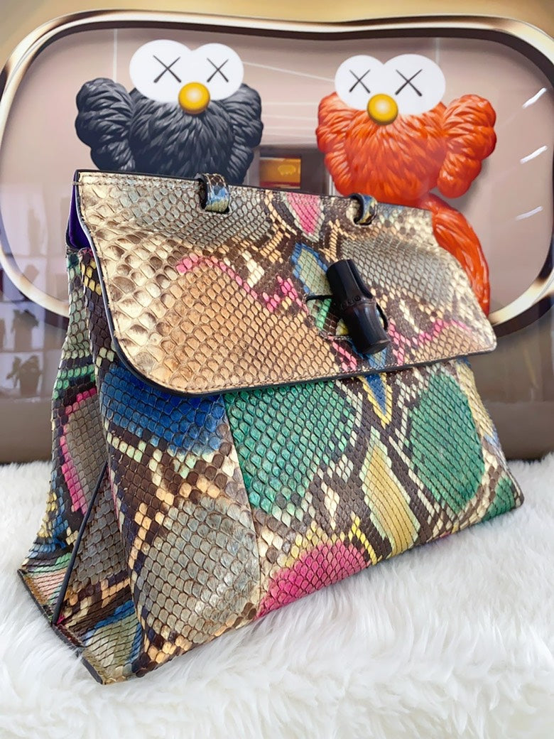 Gucci Dionysus Multicolor Python Hobo Bag