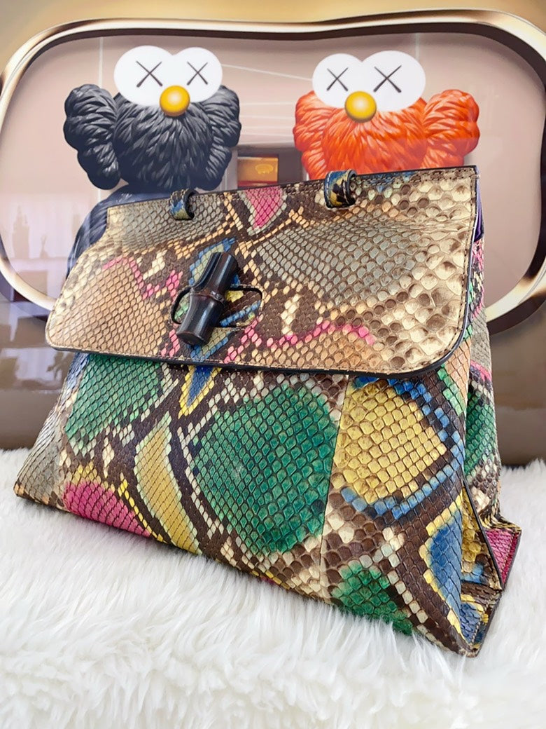 Gucci Dionysus Multicolor Python Hobo Bag