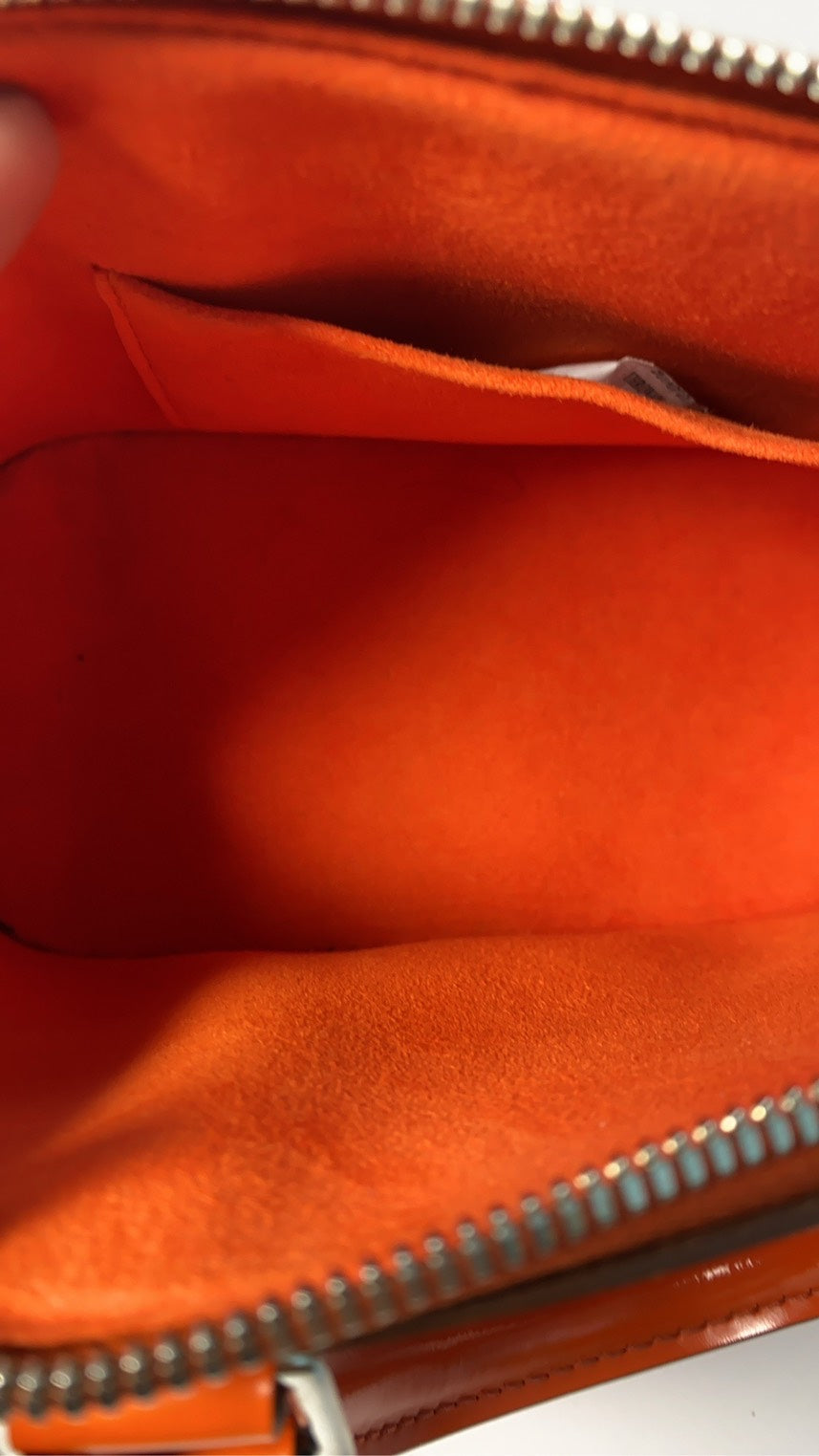 Louis Vuitton Alma BB EPI Orange Top Handle Bag