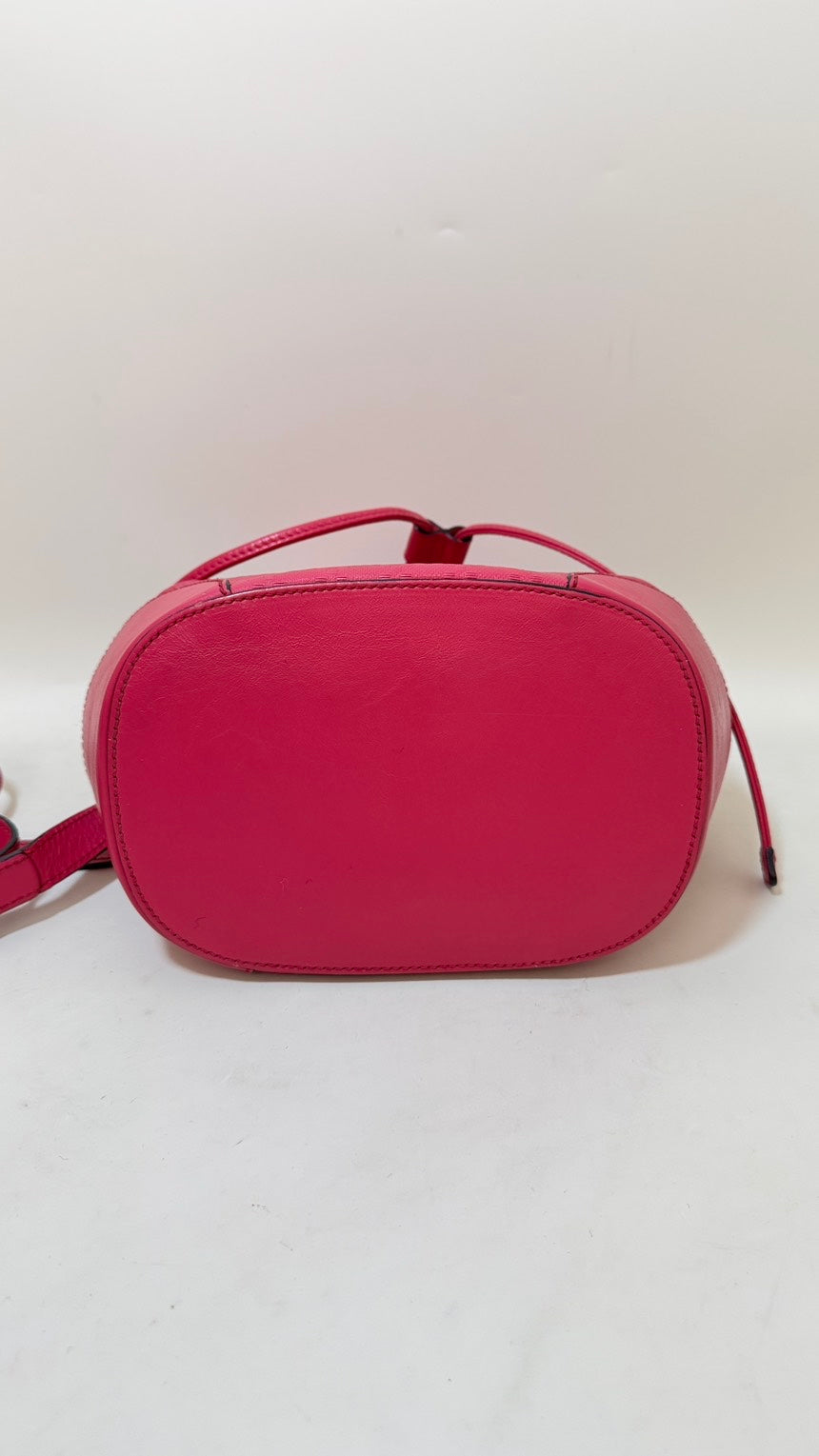 Gucci Preloved Pink Monogram Bucket Bag