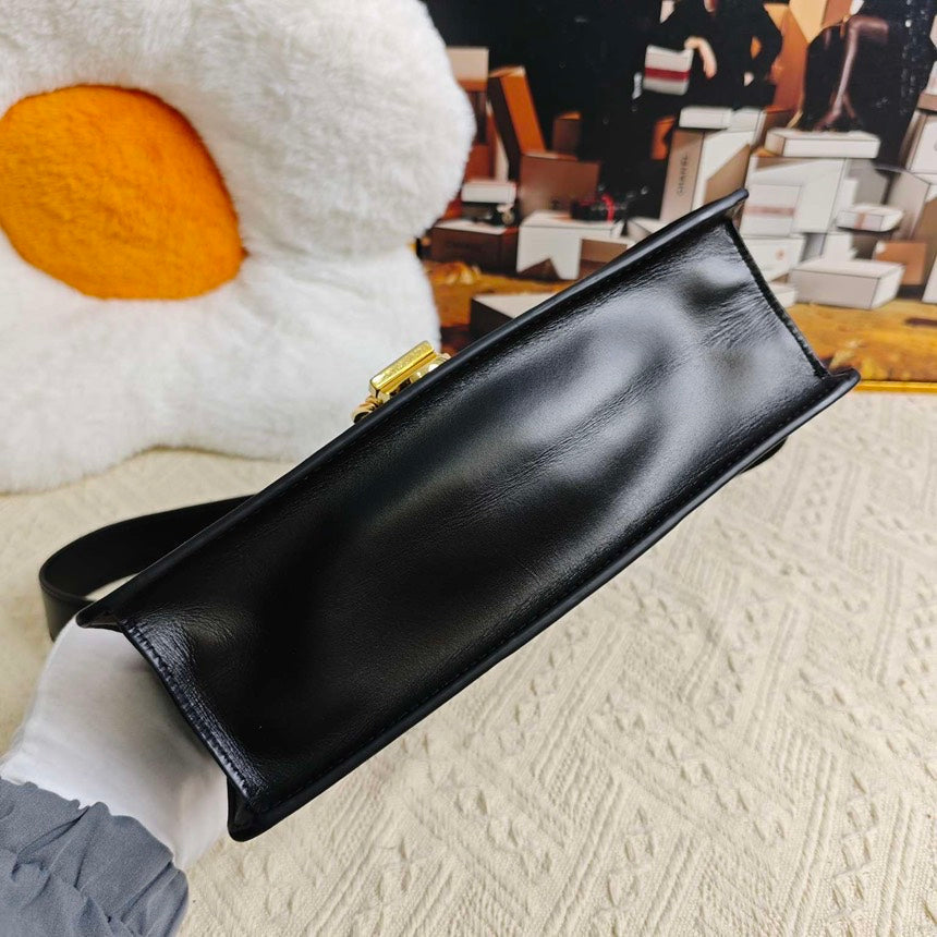 Gucci Sylvie Black Shoulder Bag - Pre-Loved Designer Handbag