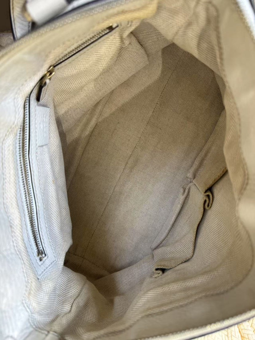 Gucci Soho White Leather Shoulder Bag