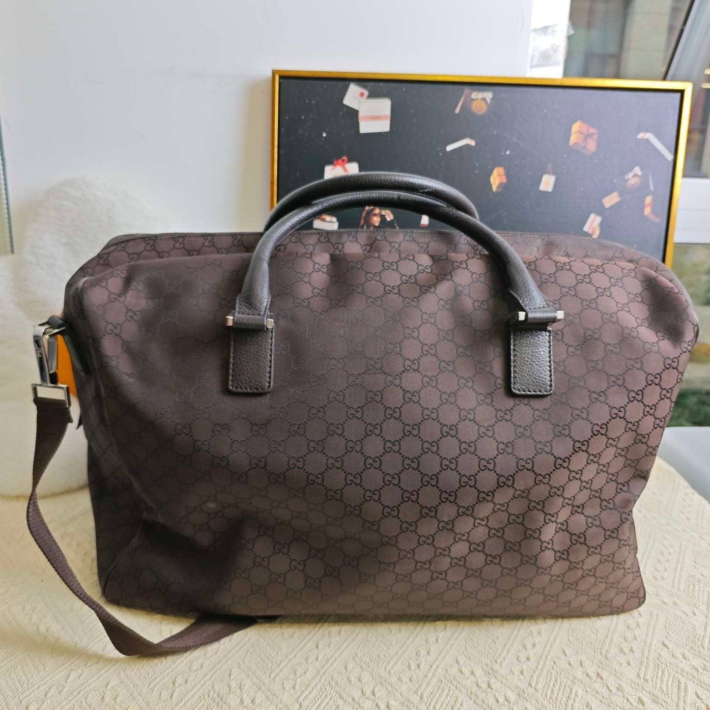 Gucci GG Plus Brown Shoulder Bag - Pre-Loved Designer Handbag