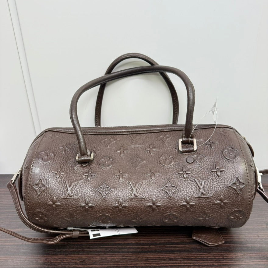 Limited Edition Preloved Louis Vuitton Monogram Leather Papillon 2way Bag Brown - N3803342