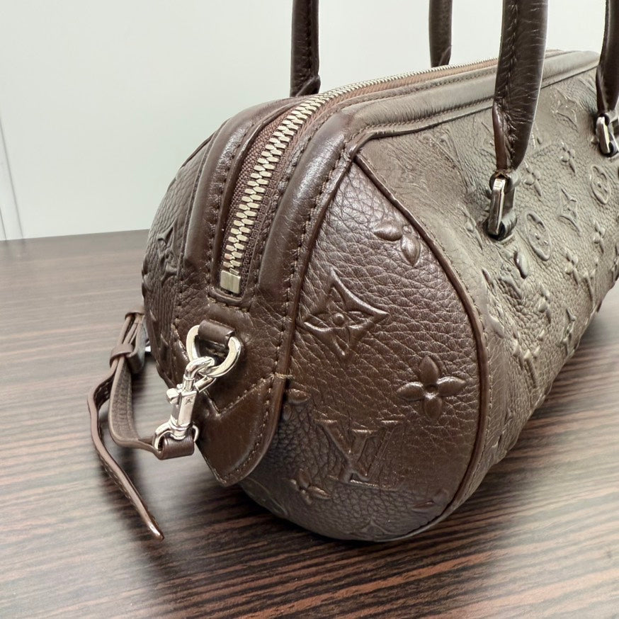 Limited Edition Preloved Louis Vuitton Monogram Leather Papillon 2way Bag Brown - N3803342
