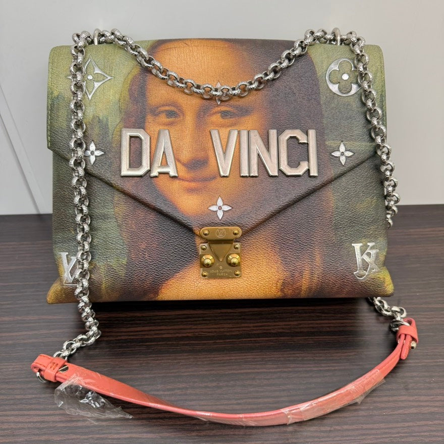 Limited✨Preloved Louis Vuitton Da Vinci Chain Bag NGB441 Multicolor Shoulder Bag