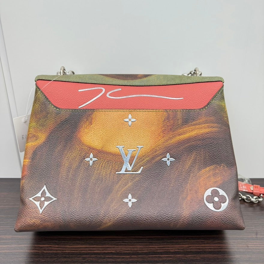 Limited✨Preloved Louis Vuitton Da Vinci Chain Bag NGB441 Multicolor Shoulder Bag