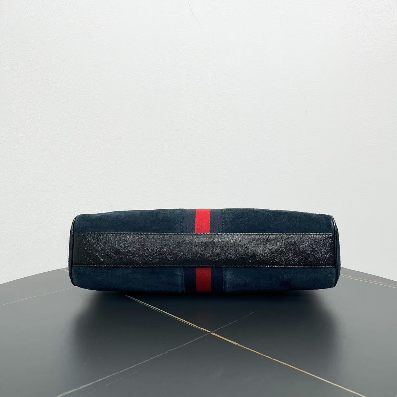 Gucci GG Marmont Suede Navy Tote Bag