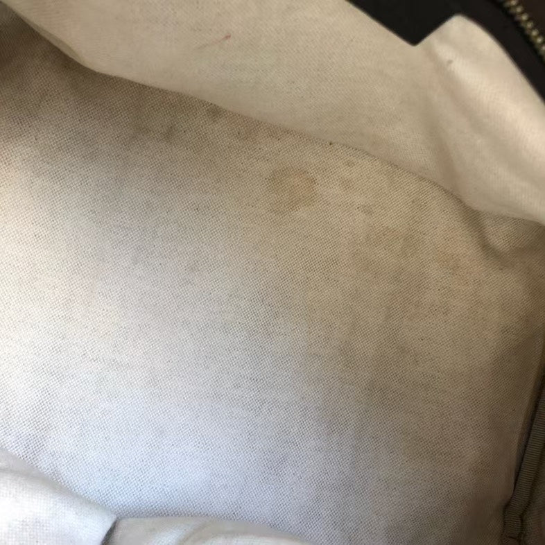 Gucci Preloved Two-Way Boston Bag Beige Satchel