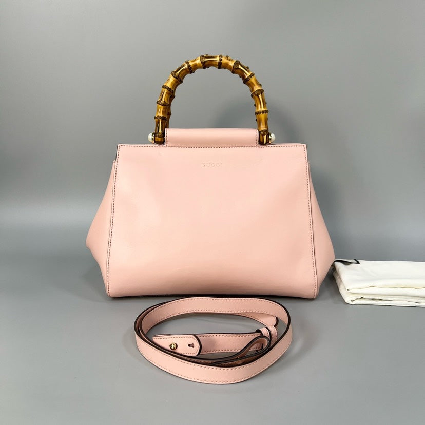Gucci Preloved Nymphaea Bag Pink Top Handle Bag
