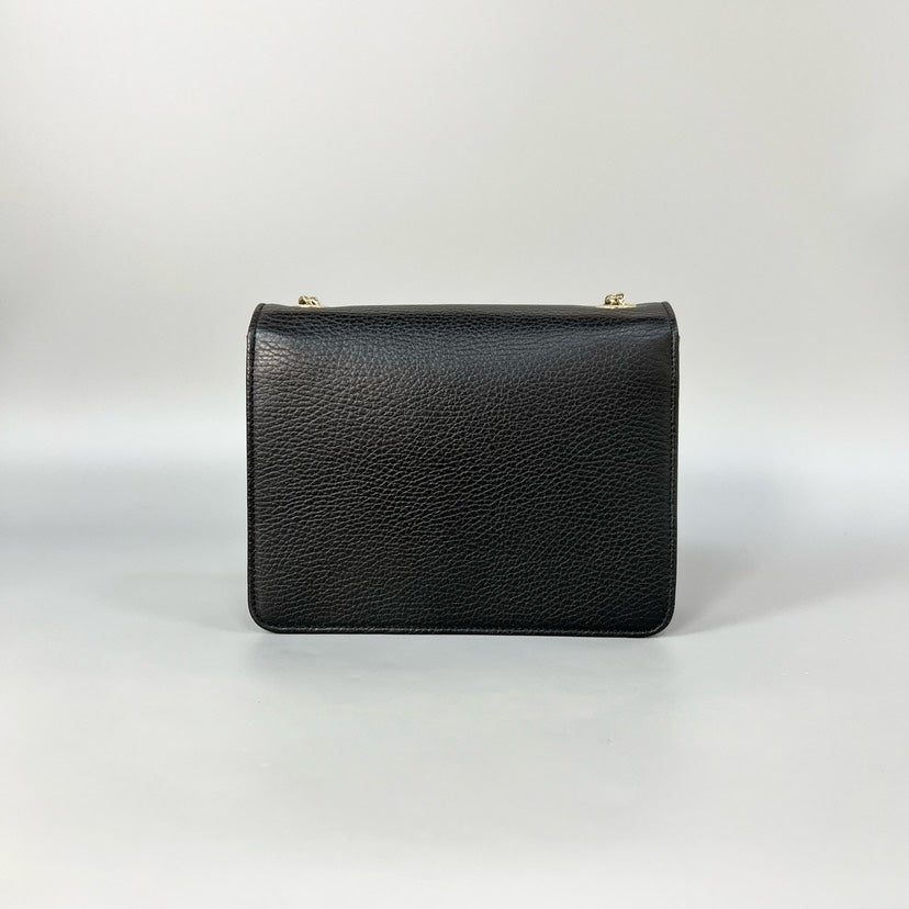 Gucci GG Marmont Black Leather Mini Crossbody Bag XJ10765