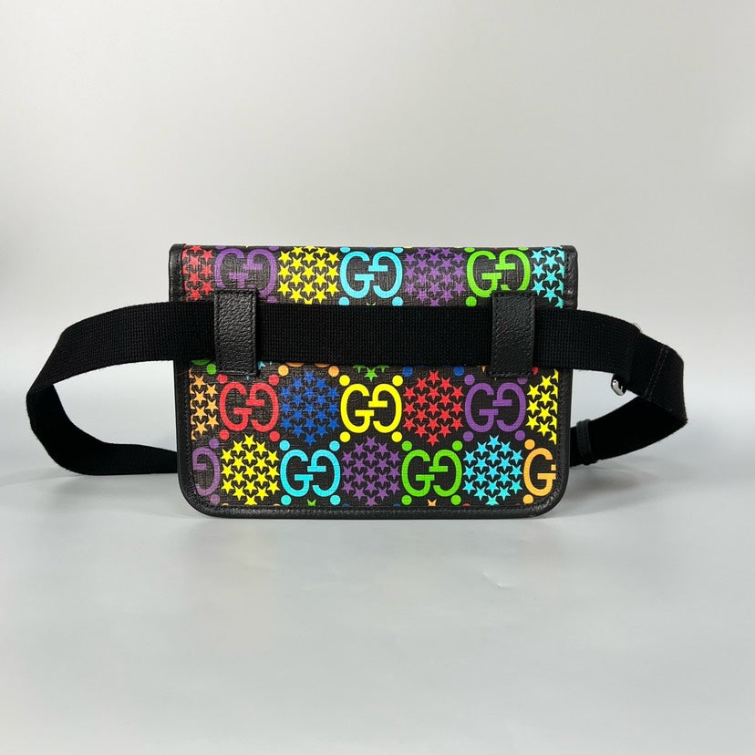 Gucci Psychedelic Belt Bag in Multicolor - Preloved Gucci GG Multicolor Psychedelic Belt Bag