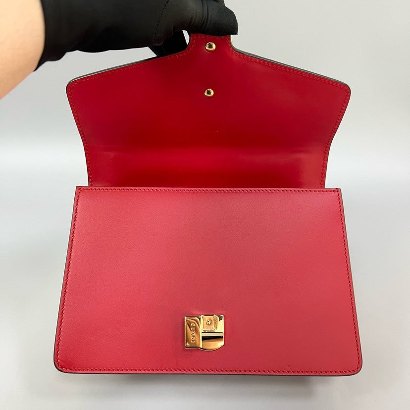 Gucci Preloved Sylvie Red Shoulder Bag XJ10902