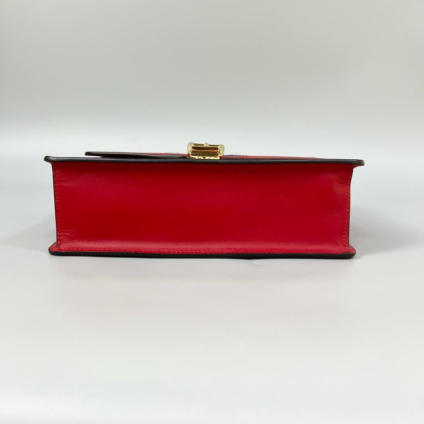 Gucci Preloved Sylvie Red Shoulder Bag XJ10902