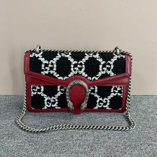 Gucci Dionysus Black Shoulder Bag - Preloved Designer Chain Bag