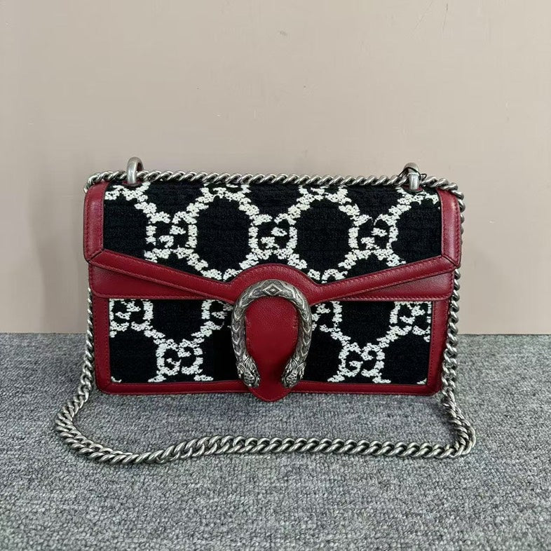Gucci Dionysus Black Shoulder Bag - Preloved Designer Chain Bag
