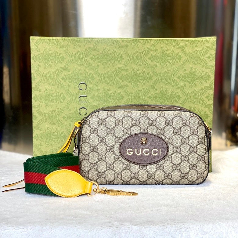 Gucci Supreme Crossbody 1943 Beige Canvas Crossbody Bag