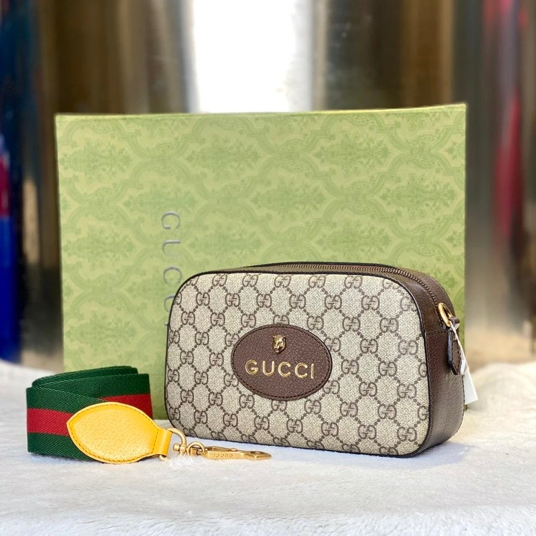 Gucci Supreme Crossbody 1943 Beige Canvas Crossbody Bag
