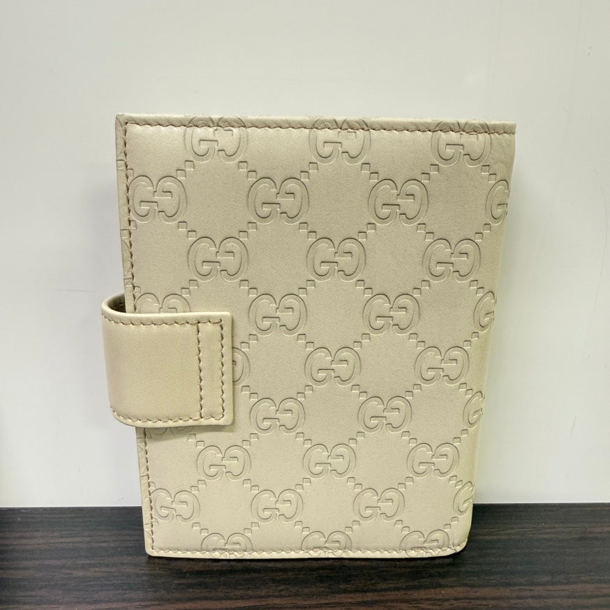 Gucci GG Agenda FM0345 Ivory Leather Planner