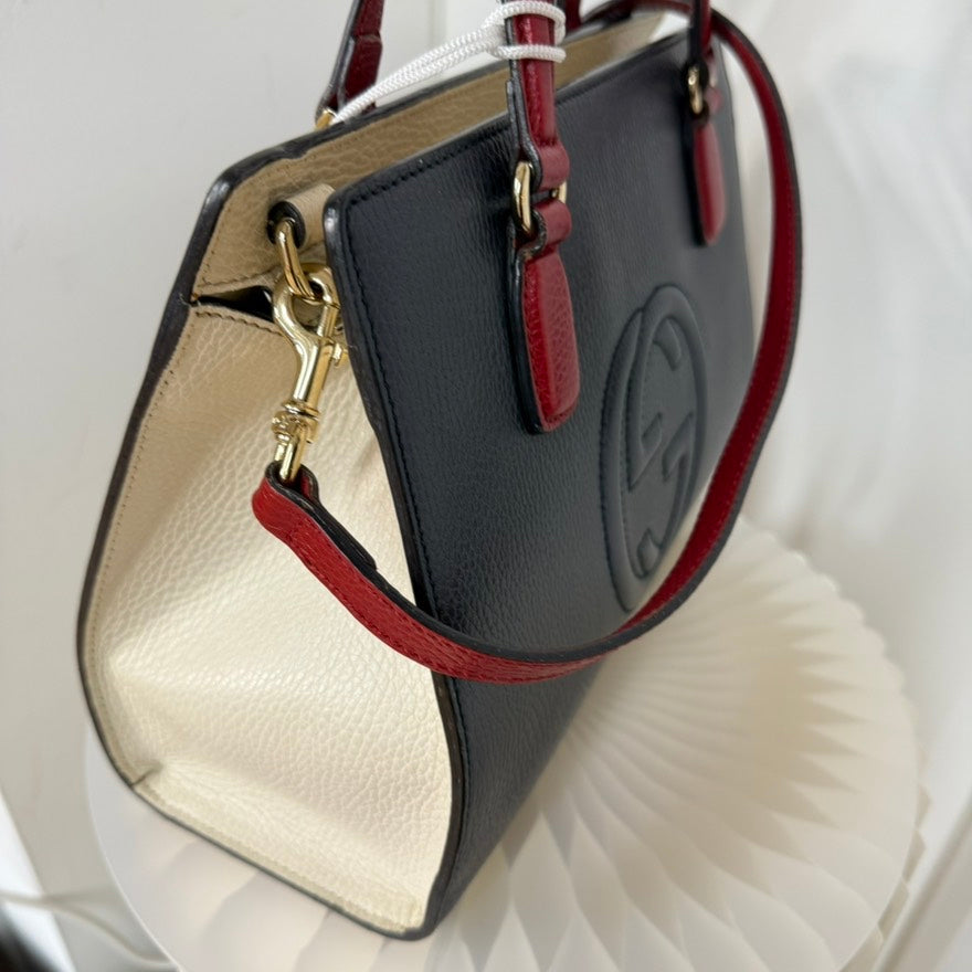 Gucci Soho Black Leather 2way Shoulder Bag