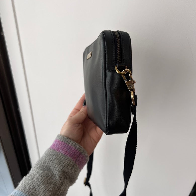 Gucci Leather Crossbody Bag AF742 in Black - Preloved Designer Handbag